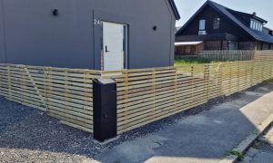 Staket med markskruv i Malmö