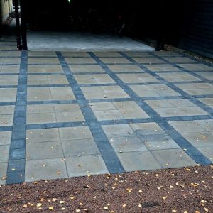 Stensättning med mönster